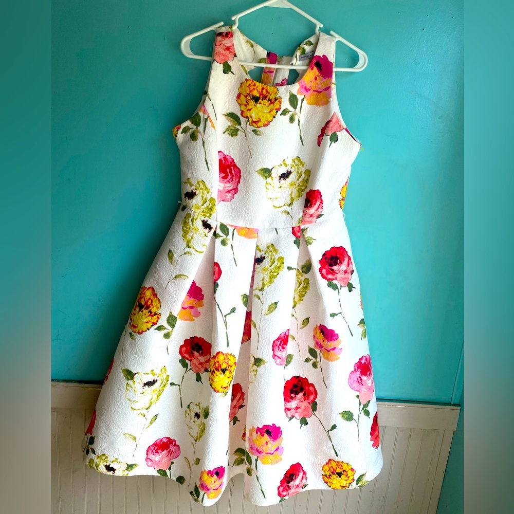 Pleated midi dress with pockets!